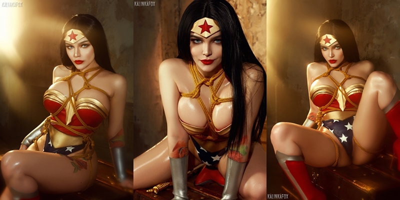 Kalinka Fox – Wonder Woman Shibari