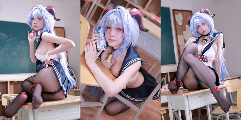 Aqua 水淼 – Ganyu JK Uniform